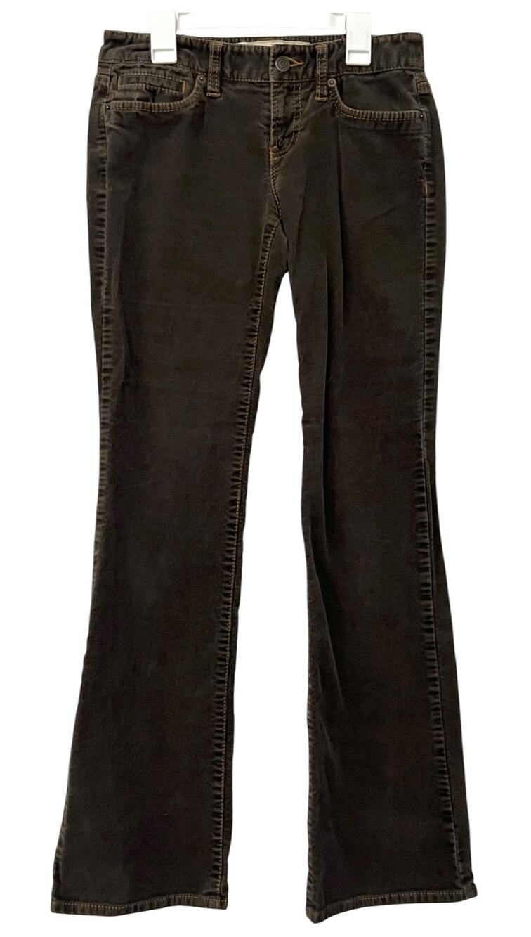 Ann Taylor Loft Corduroy Pants Low Rise Slim Boot Cut Brown Flare Women’s Size 2